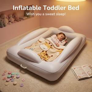 <span class=keywords><strong>Lit</strong></span> de voyage portable pour tout-petits avec pare-chocs de sécurité, matelas pneumatique gonflable pour enfants, matelas gonflable pour bébé, <span class=keywords><strong>camping</strong></span>, vacances - Product Image 4