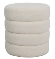 Banc ottoman moderne de luxe avec siège en tissu, rangement et repose-pieds pour salon et hôtel