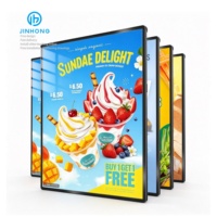 Boîte lumineuse publicitaire ultra-mince suspendue pour café, sans MOQ, avec logo personnalisé, pour articles promotionnels
