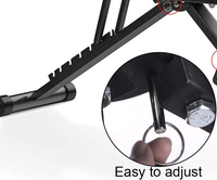 Banc de musculation pliable pour la maison, chaise d'exercice multifonctionnelle réglable, équipement de gym compact pour l'intérieur, table d'entraînement peu encombrante
