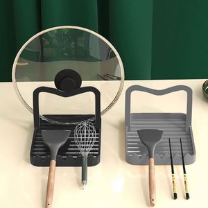 Multifunctional 3 in 1 <b>Kitchen</b> Lid Cutting Board Organizer Rack With Drip Tray Rustproof Durable Large Capacity - Product Image 2
