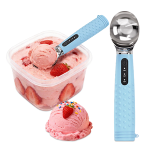 Recogedor de Hielo Calefactado Recargable, Batería de 2600mAh, Carga Tipo-C, 3 Ajustes de Calor (120F/140F/160F), Batería y Cargador Resistentes al Agua - Product Image 1