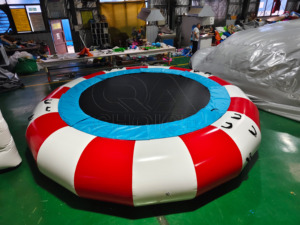 Trampolín Acuático Inflable, Juego Acuático Popular para Vacaciones de Verano, Plataforma Flotante Portátil para Saltar y Rebotar, Parque Acuático de 5m - Product Image 6