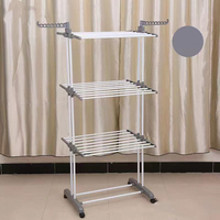 Porte-vêtements mobile Porte-vêtements durable et unique sur pied Porte-vêtements rond