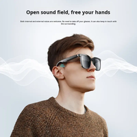 Lunettes Intelligentes Huarui YJ-01 2026 avec Contrôle Vocal IA Sans Fil, Étanchéité IP67, Lecteur de Musique, Lunettes de Soleil Sportives d'Extérieur, Recharge Type-C