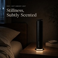 Diffuseur d'huiles essentielles sans eau, électrique, en métal, cylindrique, élégant, avec télécommande, pour hôtel