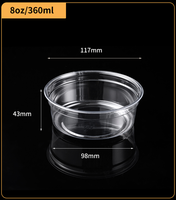 Deli Food Cup Met Luchtdichte Deksels Restaurant To Go Containers 8 Oz Voedselbewaarbeker