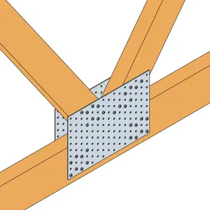 Herstellen Plaat Gegalvaniseerd Staal Fronten Truss Gang Nail Plaat Met Dubbele Nagel Voor Houten Connector