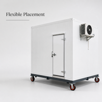 Conteneur frigorifique de plain-pied 20FT 40FT 6x6x2.8M avec équipement d'économie d'énergie