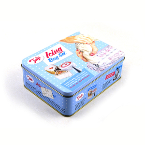 Tùy Chỉnh In Hình Chữ Nhật Cấp Thực Phẩm <span class=keywords><strong>Cookie</strong></span> Hộp Thiếc Bao Bì Kim Loại Container Cho Sô Cô La Kẹo Biscuit Lưu Trữ - Product Image 3