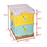 Nouveau HDPE Langstroth Beehive 10 Cadre Thermo Plastique Ruche Ruche Condition Nouveau