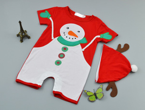 Conjuntos de Ropa Navideña para Niños, Mono de Muñeco de Nieve Unisex para Bebés, Venta al por Mayor - Product Image 6