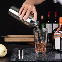 Vente directe d'usine - Ensemble de bar en acier inoxydable doré, argenté et noir - Shaker à cocktails - Articles de bar
