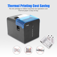 Impresora térmica de impresión rápida de papel de 260 mm/s, cortador automático de papel, Usb, Bluetooth, 80mm