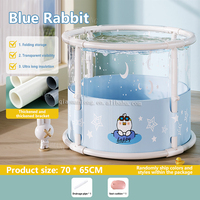 Piscine de bain de piscine en PVC transparent durable et écologique pour enfants cadre de bain de natation pour bébé piscine pliable portable personnaliser