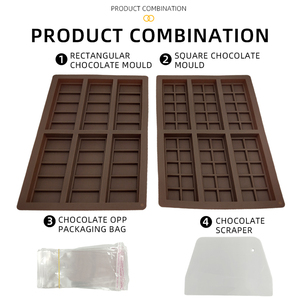 Versatile Reusable <b>Silicone</b> <b>Baking</b> Mat and Chocolate Mold Set Durable Non Stick Heat Resistant Oven Safe <b>Baking</b> Accessories - Product Image 5