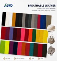 Cuir synthétique PU respirant, résistant à l'abrasion, léger et confortable de 1,2 mm pour la doublure de chaussures, les semelles intérieures et les sacs