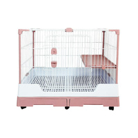 Cage pour animaux de compagnie en métal durable avec roue Cage pour animaux de compagnie Cage pour lapins Cage pour hamsters à vendre