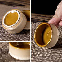 Petite assiette en céramique minimaliste, plat à trempette avec effet de glaçure et de cuisson, pour la maison, les restaurants et les hôtels