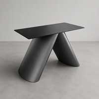 Pied de table à manger en forme de V moderne, base de table en métal robuste, support de meuble robuste pour salle à manger, cuisine, hôtel