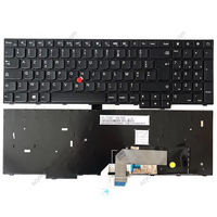 Keyboard Notebook FR Perancis asli untuk Lenovo ThinkPad E550 E550C E555 E560 E565 E570 E570C E575 E530 E530C E535 E545 01AX880