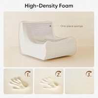 Sofá Modular en Forma de L, Tipo Puff, Moderno, Económico, Comprimido en Caja, para Sala de Estar, Marca Unisofa Tanzuo