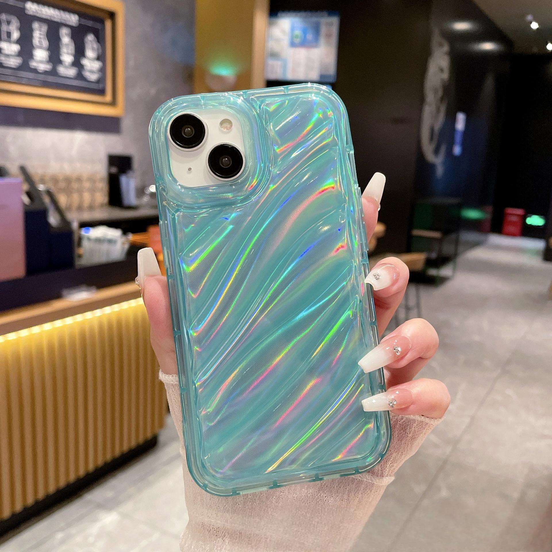 เลเซอร์เชลล์ [สีฟ้าโปร่งแสง] ฟิล์มสีรุ้ง