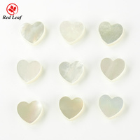 Redleaf gros personnalisé blanc coquille Agate Turquoise bijoux pierre en forme de coeur pierre pour la fabrication de bijoux