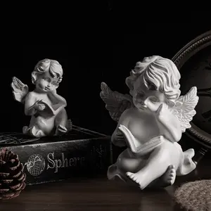 Wholesale Cherubs Angels Resin Garden Statue Figurine Adorable Angel Sculpture Memorial Statue