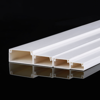 Goulotte de câblage en PVC à prix d'usine, profilé en plastique massif, canal de protection décoratif pour câbles