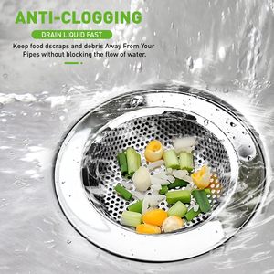 Bền dây thép không gỉ lưới đục lưới lọc Giỏ thực phẩm phế liệu chống tắc nghẽn lưới Bồn Rửa Nhà Bếp cống Lọc - Product Image 6