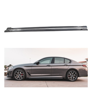 Pour BMW Série 5 G30 G31 520i 525d 530i 530d 540i <span class=keywords><strong>540d</strong></span> 550i 550d F90 M5 Competition CS 2017-2023 Jupes de pare-chocs latérales en fibre de carbone - Product Image 1