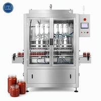 Machine de remplissage automatique à piston pour confiture de fruits, ketchup, miel et sauces à viscosité variable