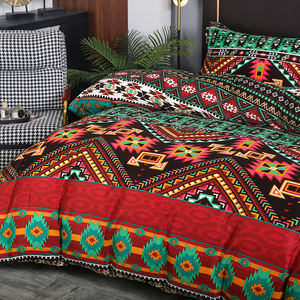 欧美波西米亚风格三件套印花床上用品套装优质被套 & 几何设计枕套 - Product Image 4