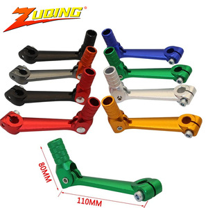 Levier de changement de vitesse pour moto Zuqing, 110 mm, en alliage d'aluminium, pliable, court, pour pièces de modification tout-terrain 50-250cc - Product Image 1