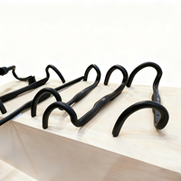 Guidon de vélo en alliage d'aluminium pour VTT et vélo de route, usiné CNC, léger, antidérapant