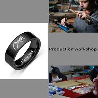Alliance de mariage classique en acier inoxydable pour amoureux, alliance de couple noire, bague de promesse d'anniversaire, plaqué or, cadeaux de fiançailles, tendance