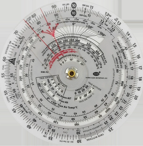 Computadora de Vuelo Circular Clásica DF E68-R2 para Estudiantes Pilotos, Calculadora de Navegación Aérea de 6'' de Diámetro - Product Image 1