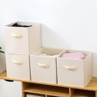 Vente en gros cube pliable en tissu non tissé boîte de sac de rangement en tissu non tissé boîte de rangement en tissu non tissé