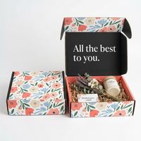 Boîte d'emballage personnalisée avec logo imprimé, grande, moyenne, petite, carrée, pliable, pour l'expédition de chaussures, vêtements, chaussettes