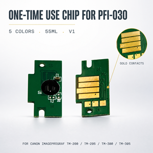 ชิปตลับหมึกพิมพ์ OCB PFI-030 PFI030 ใช้ได้กับเครื่องพิมพ์ Canon IPF Imageprograf TA20 TA30 แบบใช้ครั้งเดียว - Product Image 1
