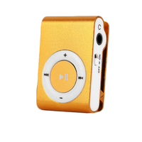 Pemutar MP3 player mini, pemutar kartu klip logam gaya klip cocok untuk pendidikan santai dan hiburan