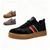 Chaussures de sécurité basses pour hommes toutes saisons, respirantes, anti-perforation, légères, avec embout en acier et semelle EVA