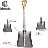 Vente directe d'usine, qualité fiable, pelle multifonctionnelle pour l'extérieur, pelle longue pour la plage avec manche en bois ou en plastique