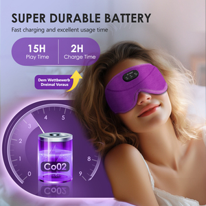 Antifaz Portátil con Bluetooth 5.4, Ruido Blanco Integrado y Música Suave, Bloqueador de Luz <span class=keywords><strong>para</strong></span> Viajes y Relajación Diaria - Product Image 2