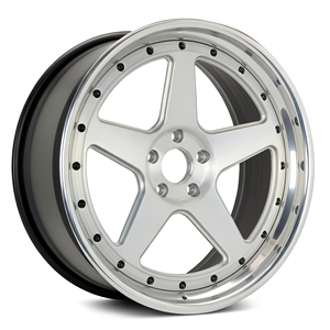 ล้อฟอร์จ 3 ชิ้น GEN-01 ขนาด 5*112/5*130 PCD CB57.1 สีดำเงา-เงิน เหมาะสำหรับรถสปอร์ต RS6 Aventador - Product Image 5