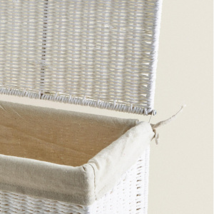 Foldable Paper Rope Woven Laundry <b>Basket</b> With Lid <b>Large</b> Capacity Rectangle Clothing Organizer Storage <b>Basket</b> - Product Image 4