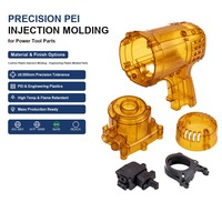 Moulage par injection PEI de précision pour pièces d'outils électriques avec options de matériaux et de finitions