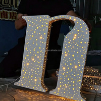 Lettres lumineuses LED Ciel Étoilé - Étanche IP65 Alimentées par transformateur Personnalisables Décoration 3D de devanture de magasin pour bâtiments