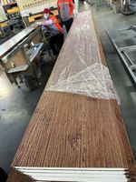 Panneau de bardage extérieur isolé ignifuge, panneau sandwich en mousse de polyuréthane pour maison